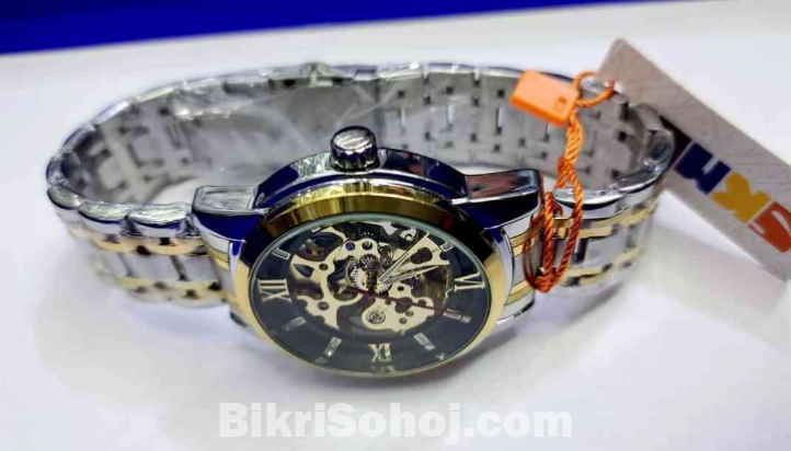 ★SKMEI Wrist Watch For Men Golden